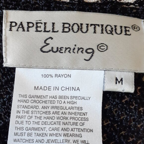 Papell Boutique Crochet Beaded Cardigan NWT - Picture 11 of 16